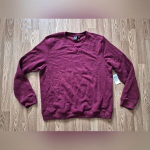 Ideology Men's  Burgundy Crewneck
